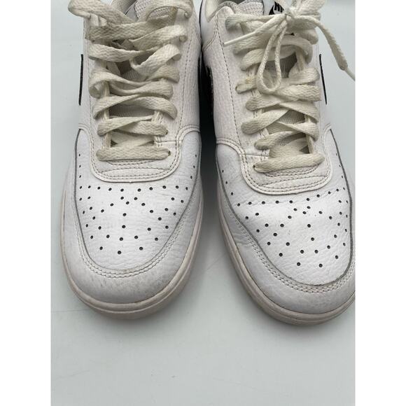 Size 9.5 - Nike Court Vision Next Nature Low White Black - Picture 6 of 9